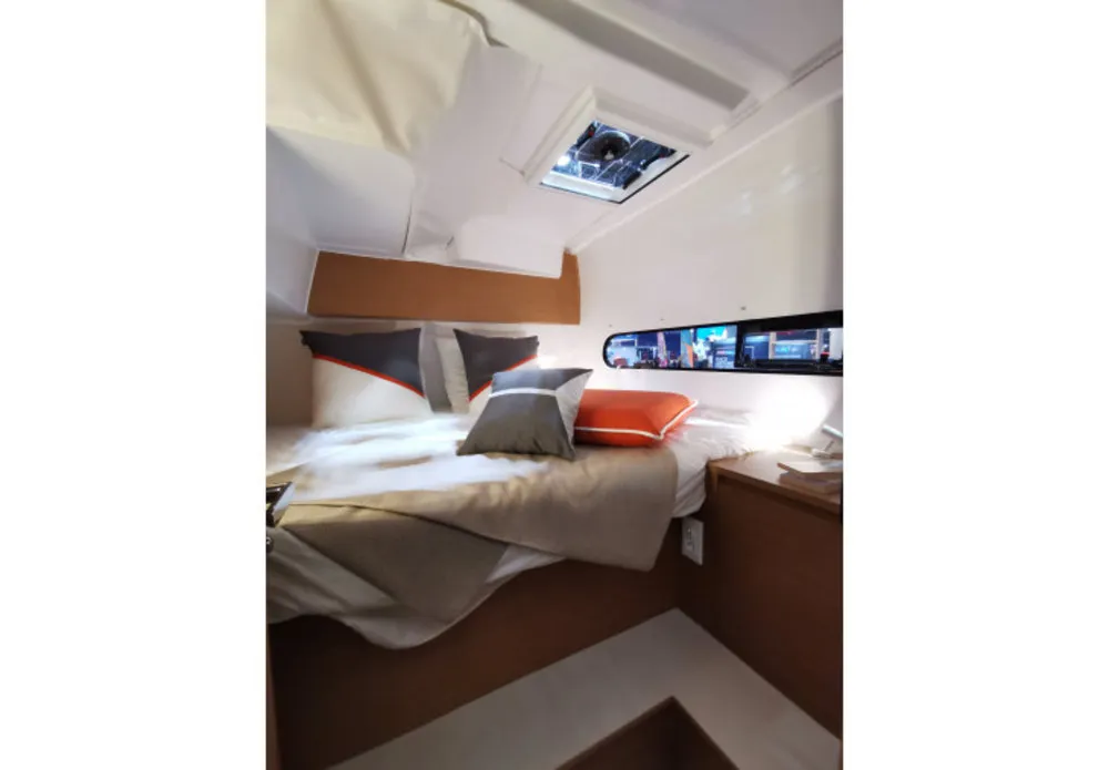 Cabin on Carmelina, a Excess 11 catamaran at Marmaris, Turkey