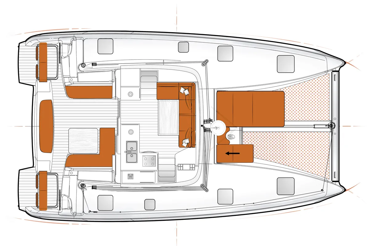 Carmelina, a Excess 11 catamaran at Marmaris, Turkey