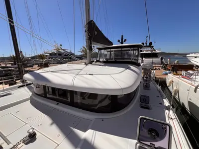 ICE CAT, a Lagoon 42 catamaran at Olbia, Italy