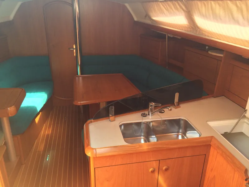 L'Avvelenata, a Jeanneau Sun Odyssey 37 sailboat at Salerno, Italy