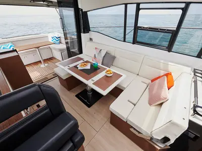 Royal, a Jeanneau NC 37 motorboat at Naples, Italy