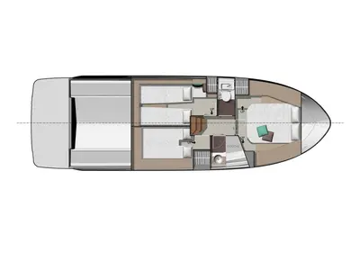 Royal, a Jeanneau NC 37 motorboat at Naples, Italy