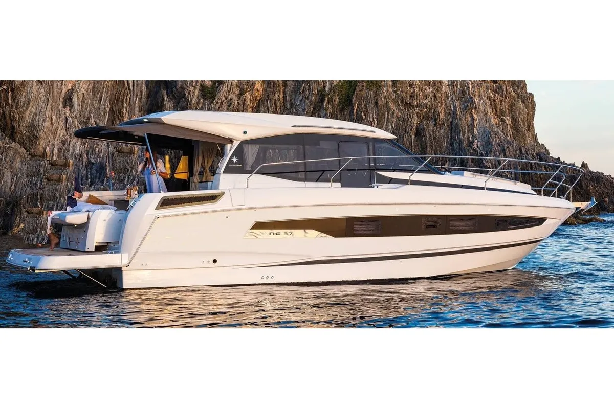 Royal, a Jeanneau NC 37 motorboat at Naples, Italy