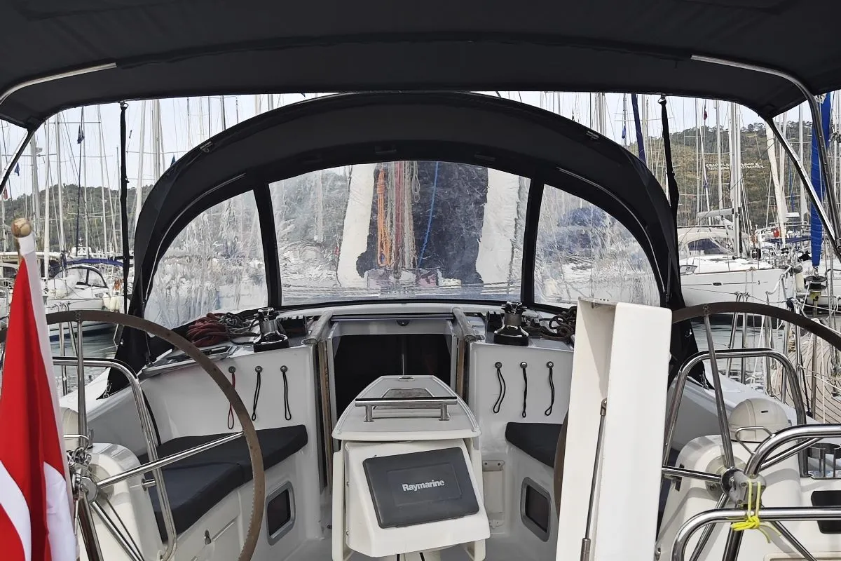 Violet, a Beneteau Oceanis 40 sailboat at Fethiye, Turkey