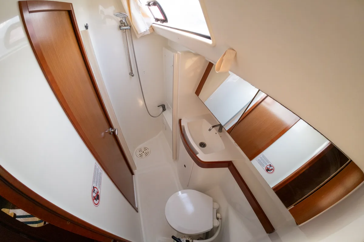 Violet, a Beneteau Oceanis 40 sailboat at Fethiye, Turkey