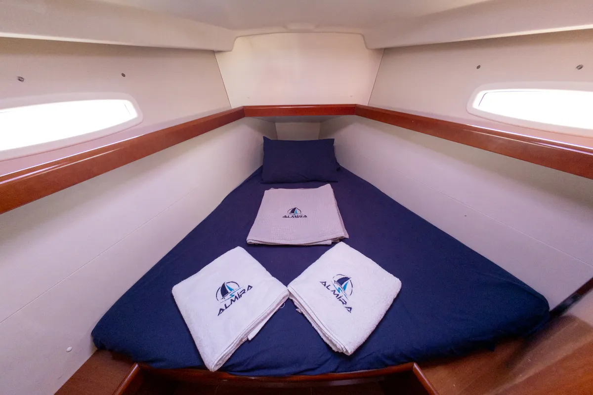 Violet, a Beneteau Oceanis 40 sailboat at Fethiye, Turkey