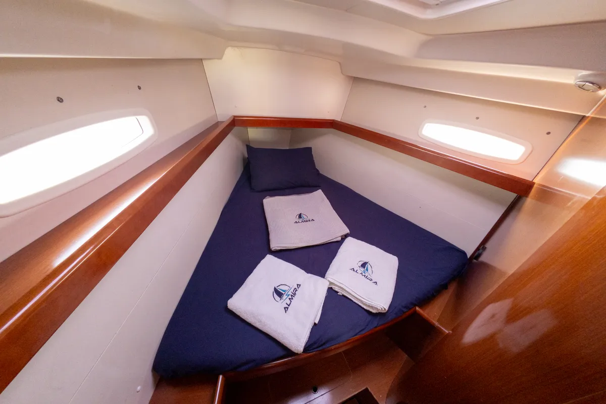 Violet, a Beneteau Oceanis 40 sailboat at Fethiye, Turkey