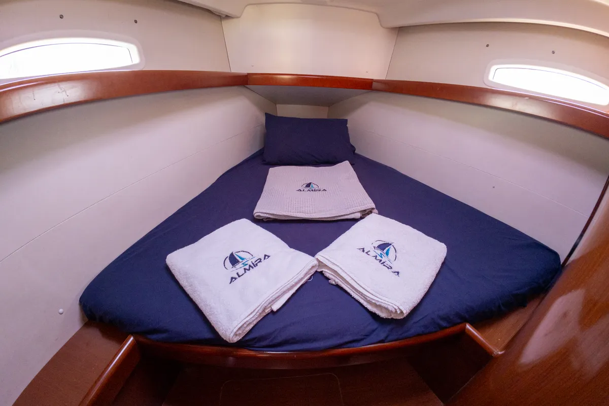 Violet, a Beneteau Oceanis 40 sailboat at Fethiye, Turkey