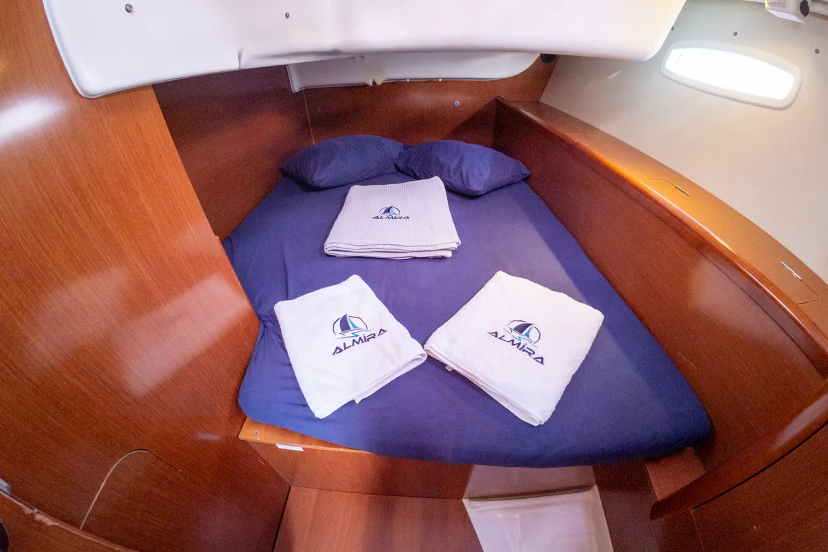 Violet, a Beneteau Oceanis 40 sailboat at Fethiye, Turkey
