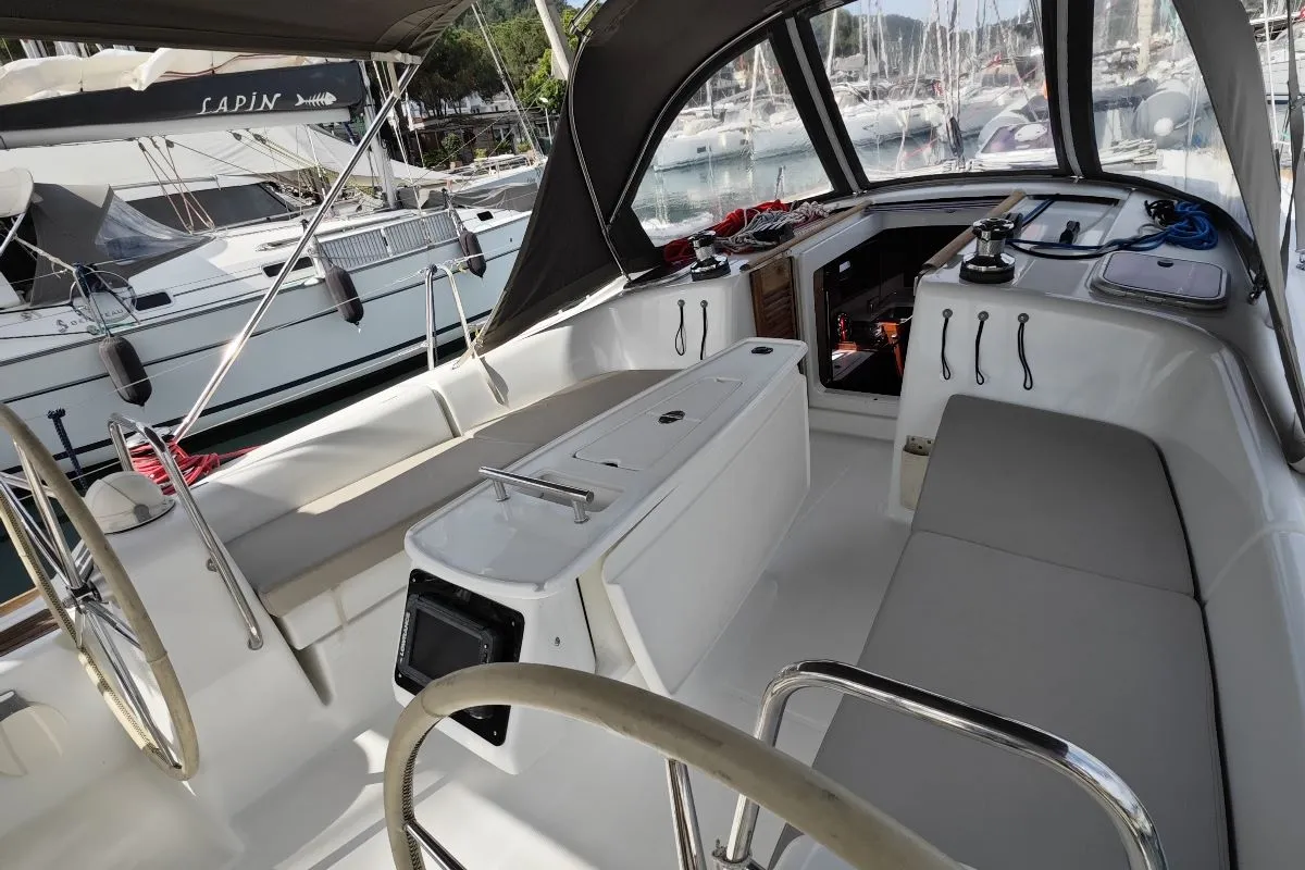 Violet, a Beneteau Oceanis 40 sailboat at Fethiye, Turkey