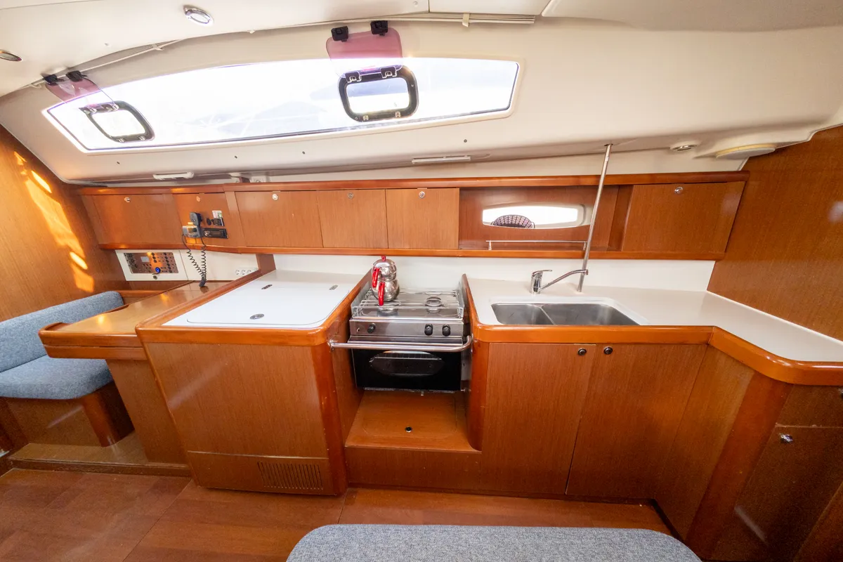 Violet, a Beneteau Oceanis 40 sailboat at Fethiye, Turkey
