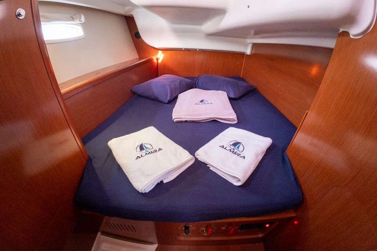 Violet, a Beneteau Oceanis 40 sailboat at Fethiye, Turkey
