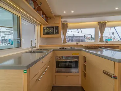 Galley of Michelangelo, a Lagoon 450 S catamaran at Zadar, Croatia