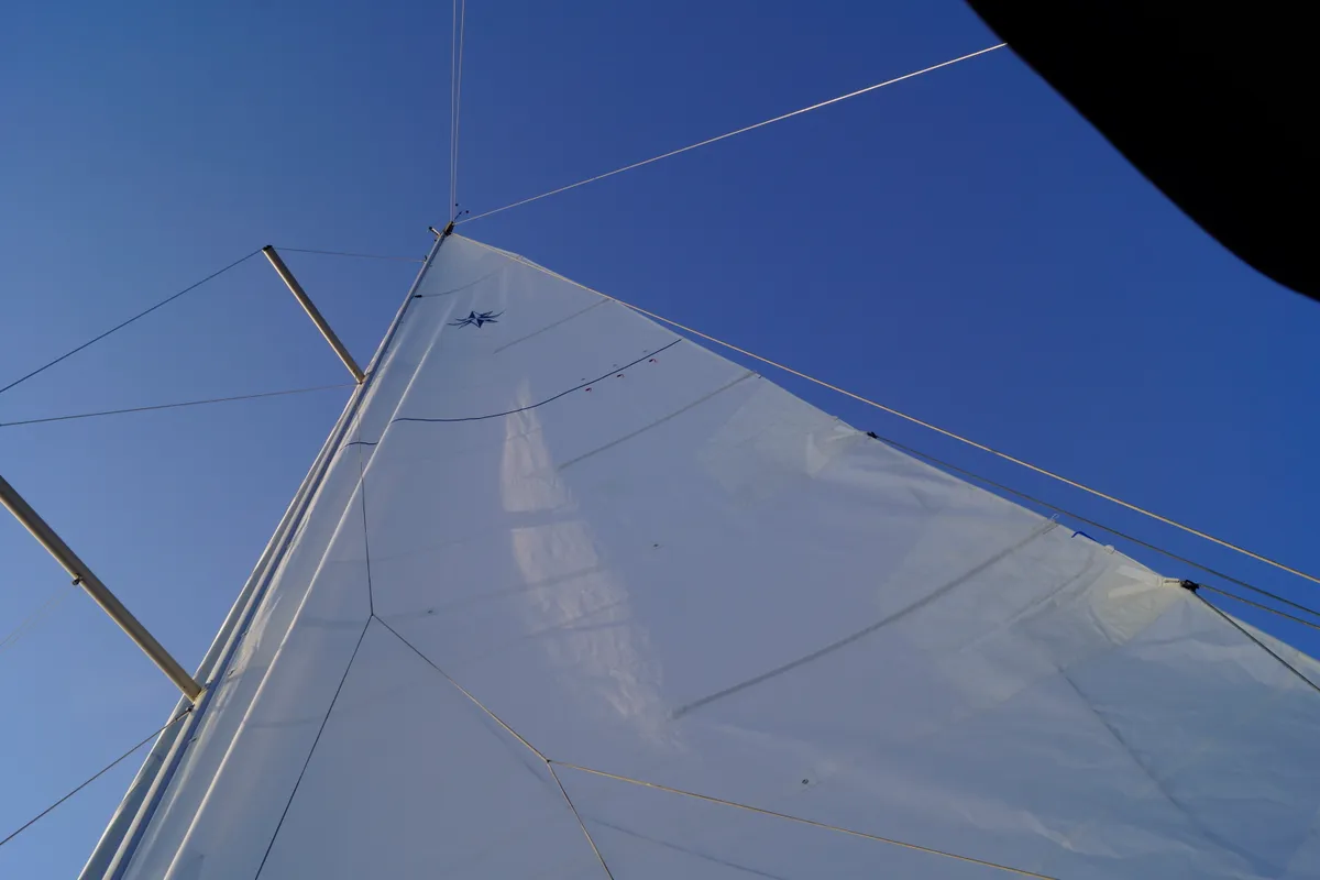 Evnia, a Jeanneau Sun Odyssey 410 sailboat at Volos, Greece