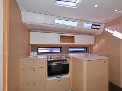Galley of Wild Rose, a Dufour 41 sailboat at Primošten, Croatia