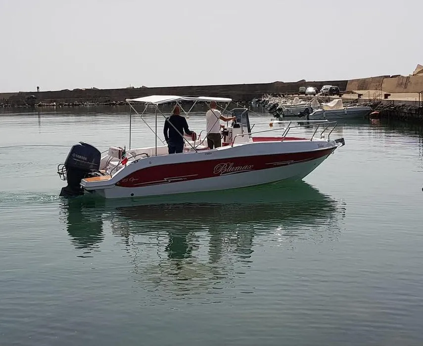 Exterior view of Nemo, a Gulet Blumax 19 Pro motorboat at Livorno, Italy