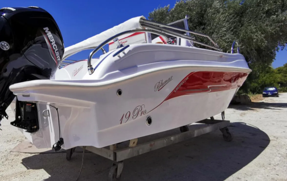 Exterior view of Nemo, a Gulet Blumax 19 Pro motorboat at Livorno, Italy