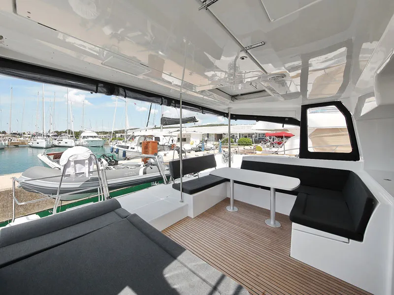 Deck of PARADISE, a Lagoon 450 catamaran at Općina Sukošan, Croatia