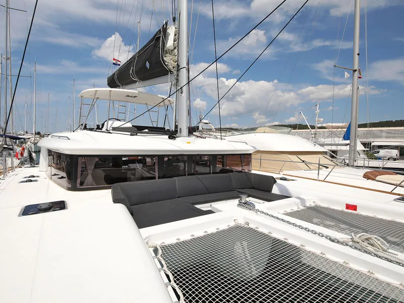 Deck of PARADISE, a Lagoon 450 catamaran at Općina Sukošan, Croatia