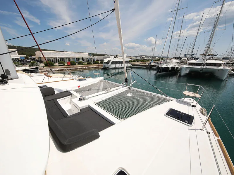 Deck of PARADISE, a Lagoon 450 catamaran at Općina Sukošan, Croatia