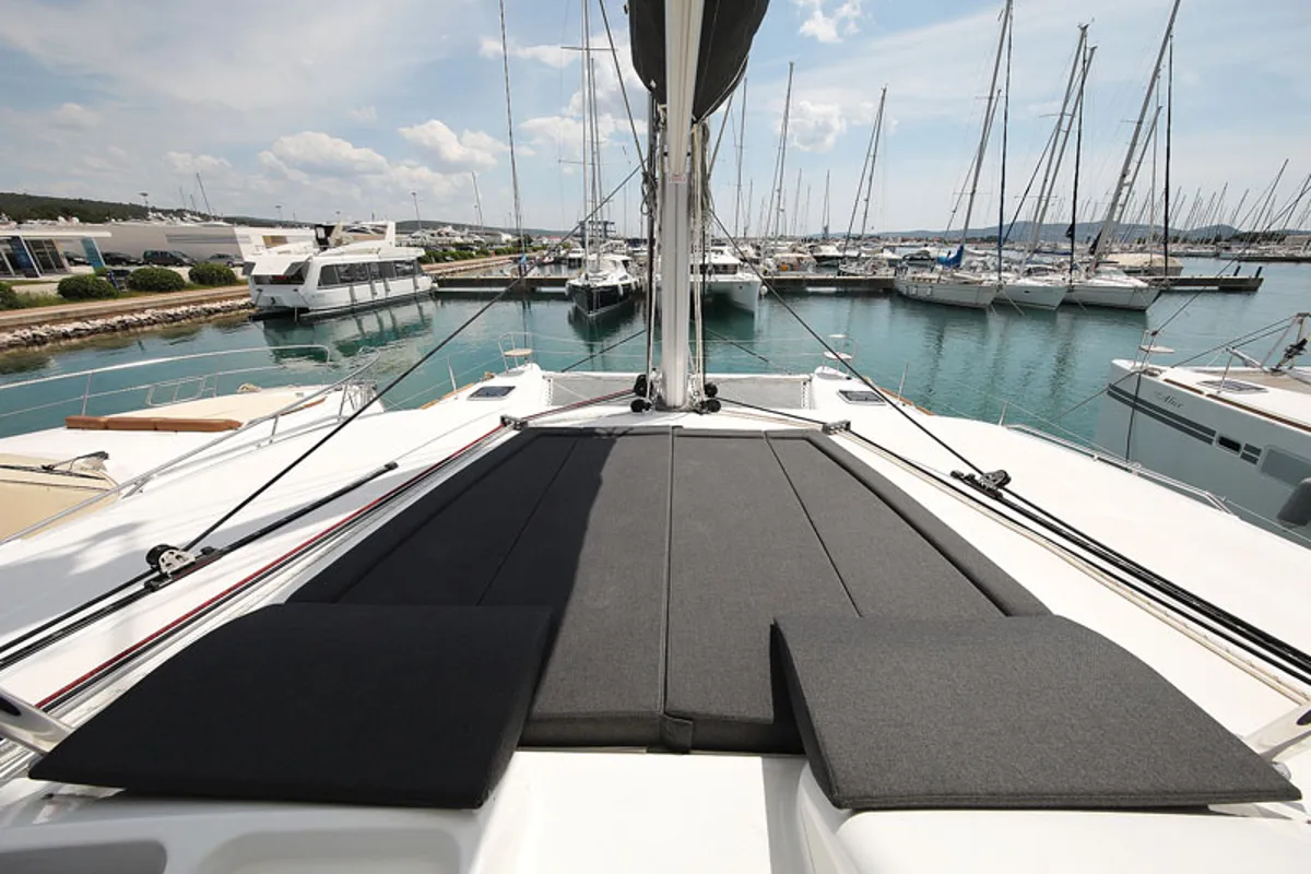 Deck of PARADISE, a Lagoon 450 catamaran at Općina Sukošan, Croatia