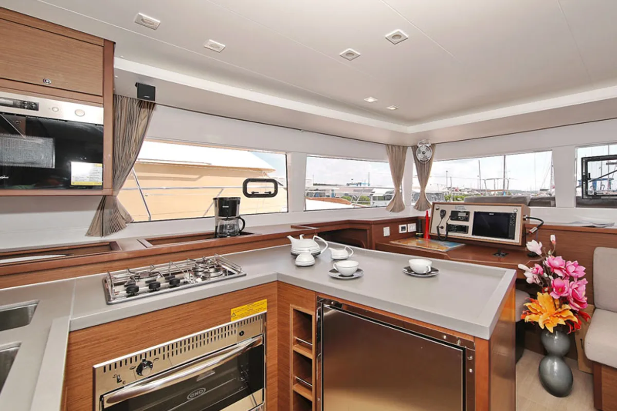 Galley of PARADISE, a Lagoon 450 catamaran at Općina Sukošan, Croatia