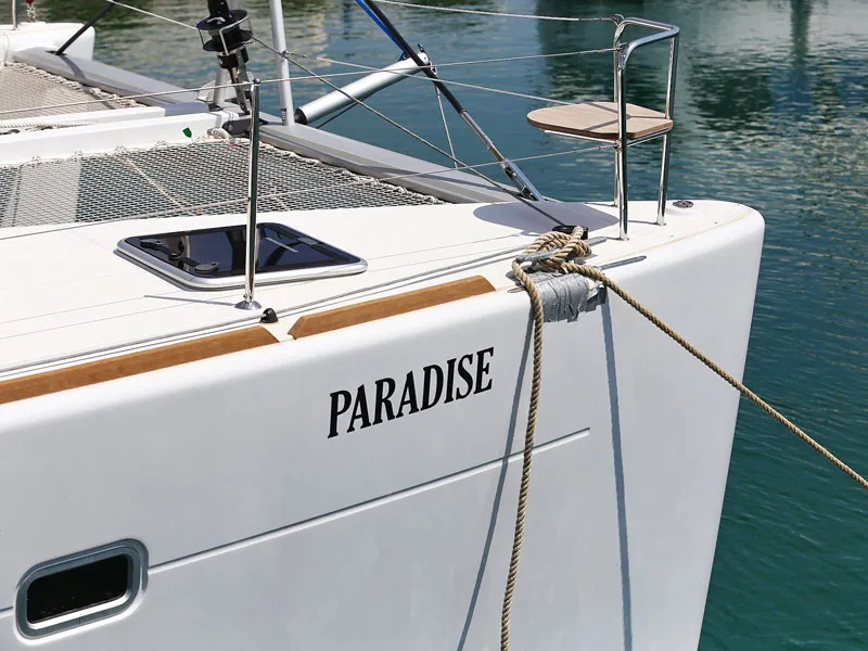 Exterior view of PARADISE, a Lagoon 450 catamaran at Općina Sukošan, Croatia