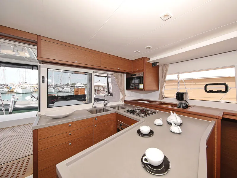 Galley of PARADISE, a Lagoon 450 catamaran at Općina Sukošan, Croatia
