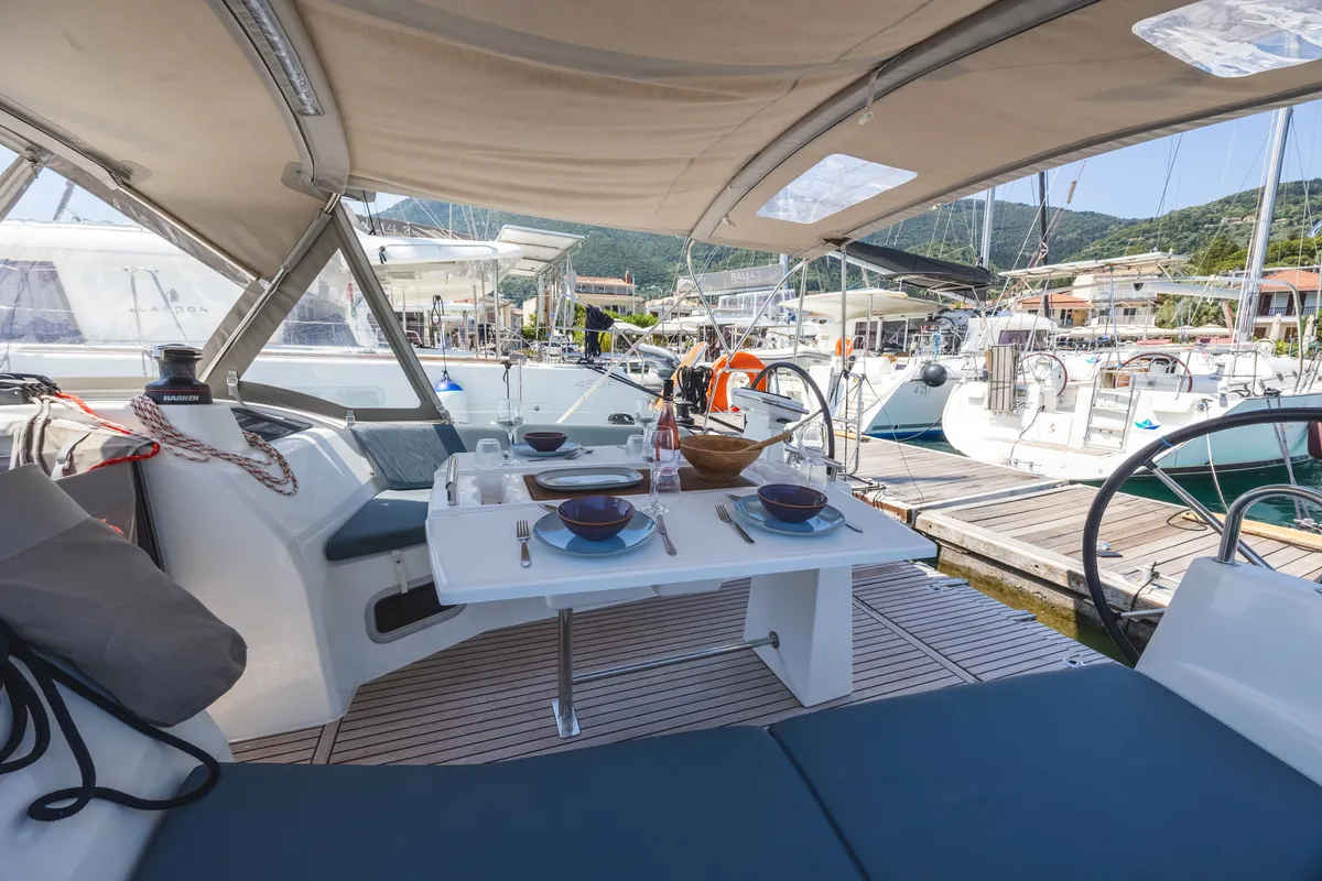 Mercator, a Beneteau Oceanis 37.1 sailboat at Municipal Unit of Lefkada, Greece