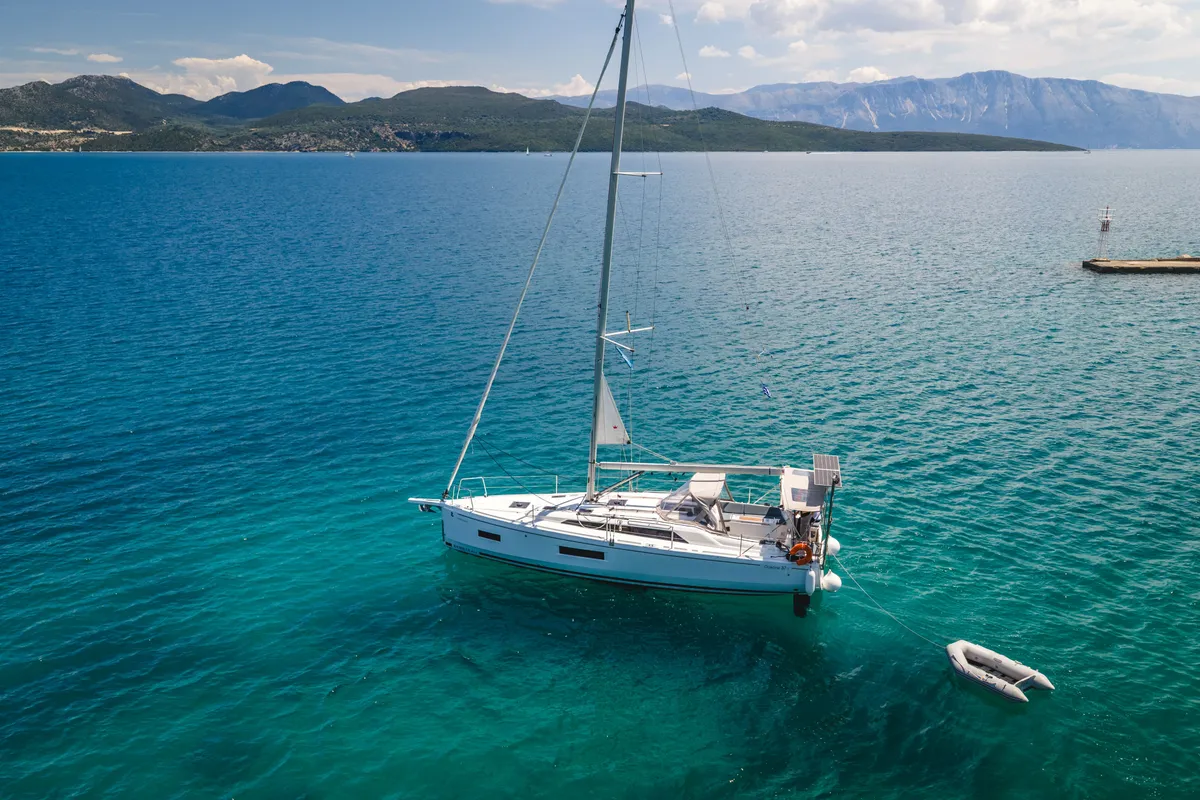 Mercator, a Beneteau Oceanis 37.1 sailboat at Municipal Unit of Lefkada, Greece