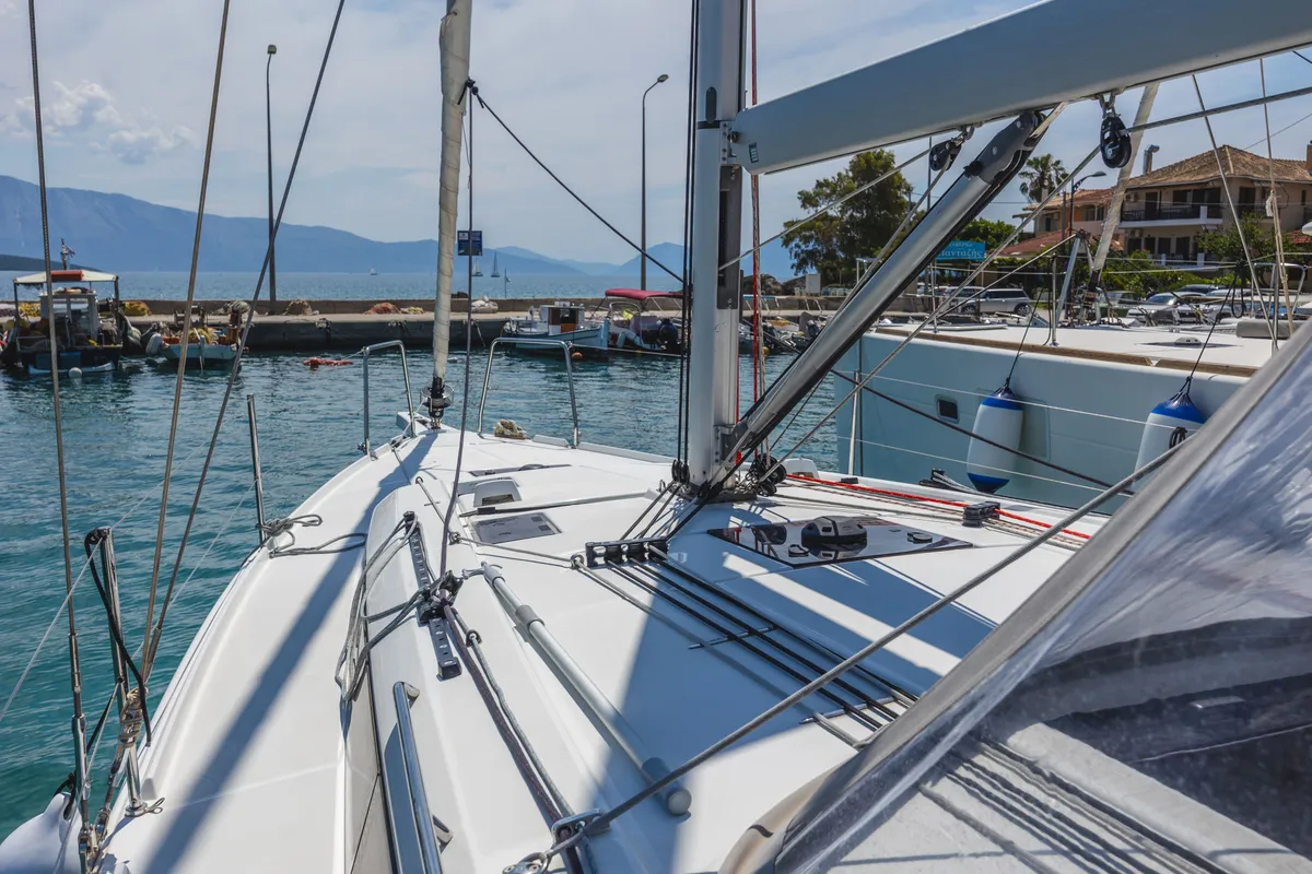 Mercator, a Beneteau Oceanis 37.1 sailboat at Municipal Unit of Lefkada, Greece
