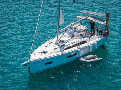 Mercator, a Beneteau Oceanis 37.1 sailboat at Municipal Unit of Lefkada, Greece