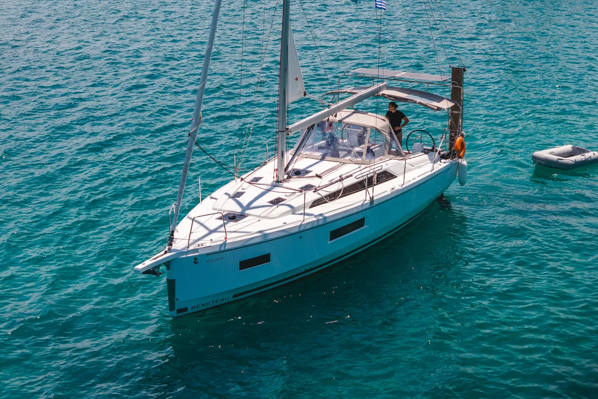 Mercator, a Beneteau Oceanis 37.1 sailboat at Municipal Unit of Lefkada, Greece