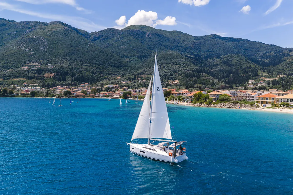 Mercator, a Beneteau Oceanis 37.1 sailboat at Municipal Unit of Lefkada, Greece
