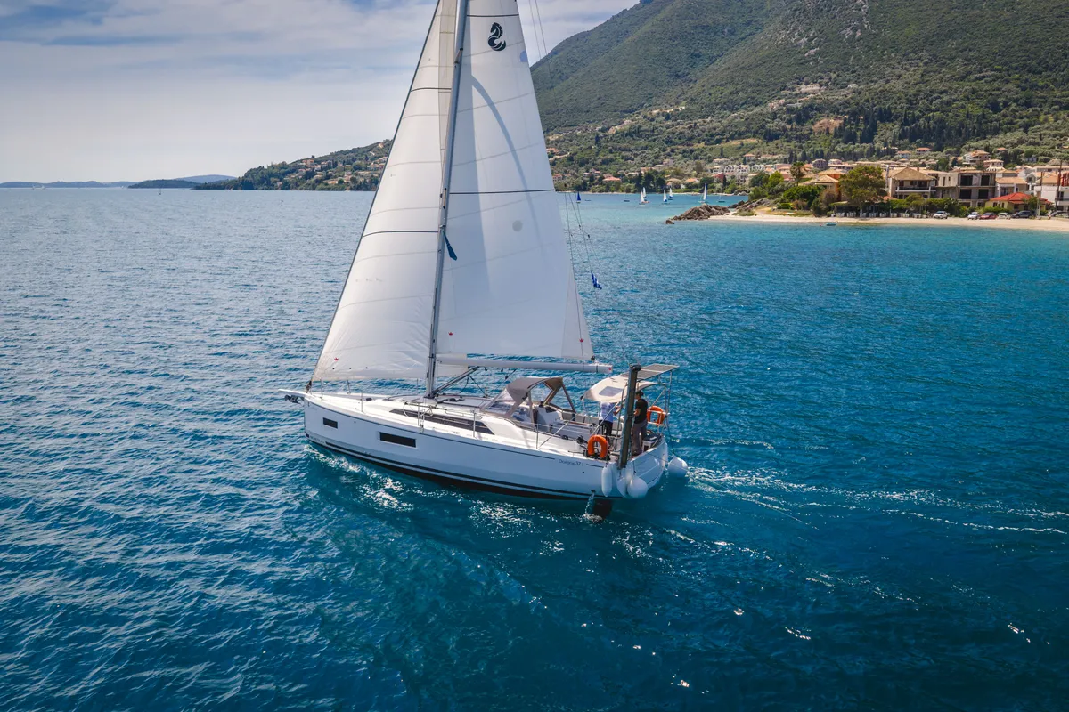 Mercator, a Beneteau Oceanis 37.1 sailboat at Municipal Unit of Lefkada, Greece