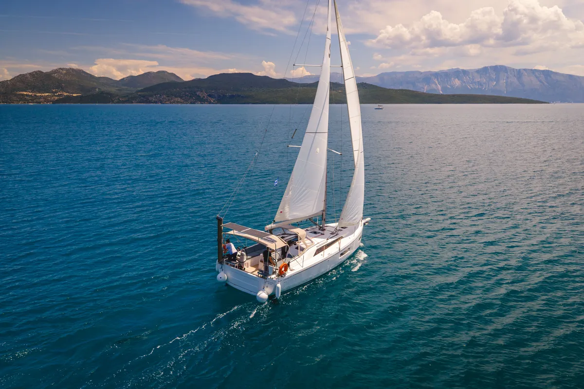 Mercator, a Beneteau Oceanis 37.1 sailboat at Municipal Unit of Lefkada, Greece