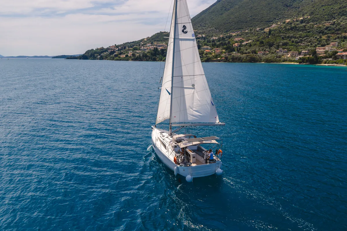 Mercator, a Beneteau Oceanis 37.1 sailboat at Municipal Unit of Lefkada, Greece