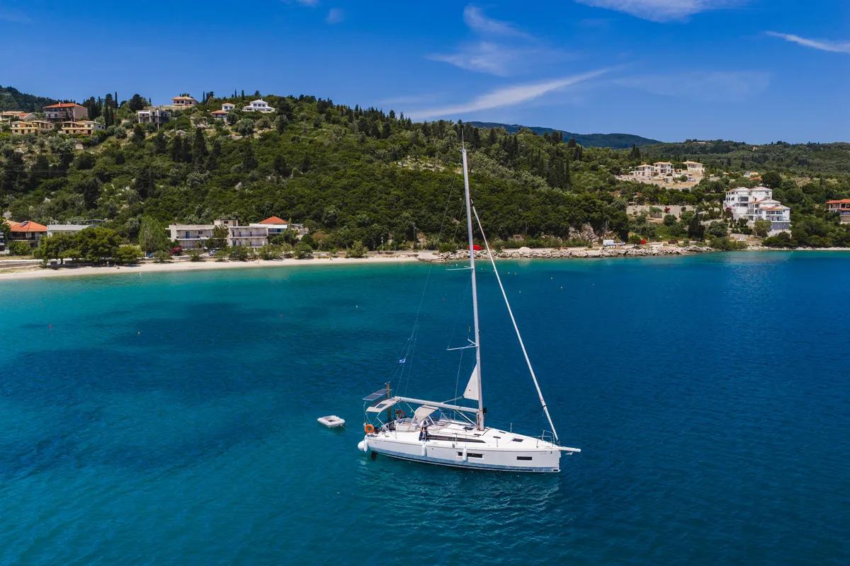Mercator, a Beneteau Oceanis 37.1 sailboat at Municipal Unit of Lefkada, Greece