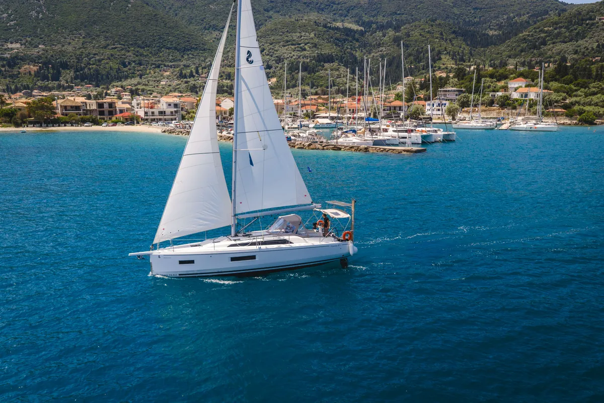 Mercator, a Beneteau Oceanis 37.1 sailboat at Municipal Unit of Lefkada, Greece