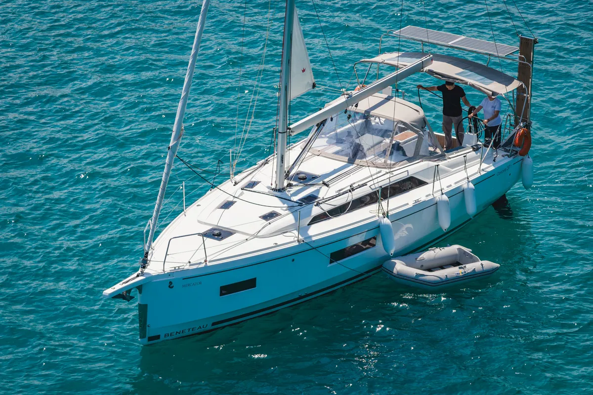 Mercator, a Beneteau Oceanis 37.1 sailboat at Municipal Unit of Lefkada, Greece