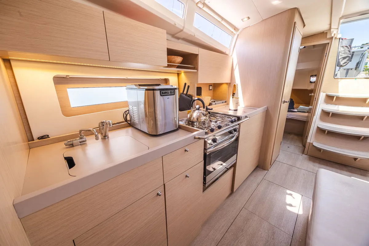 Mercator, a Beneteau Oceanis 37.1 sailboat at Municipal Unit of Lefkada, Greece