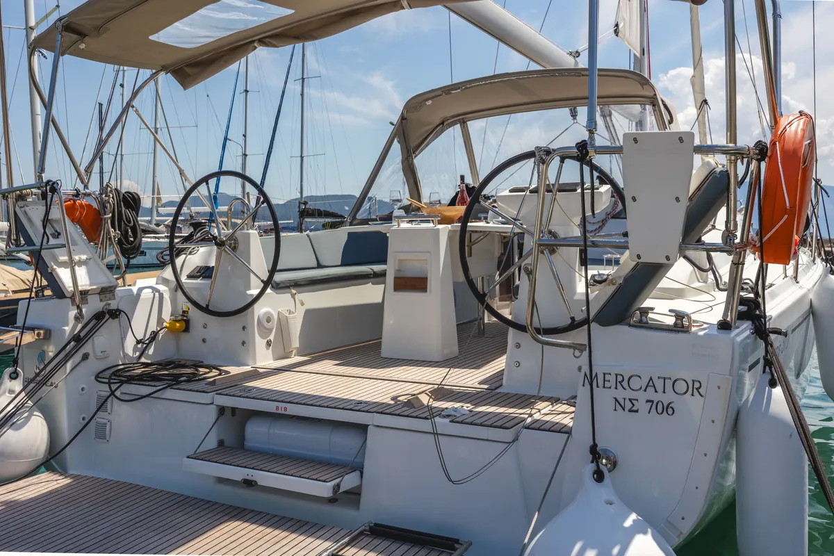 Mercator, a Beneteau Oceanis 37.1 sailboat at Municipal Unit of Lefkada, Greece