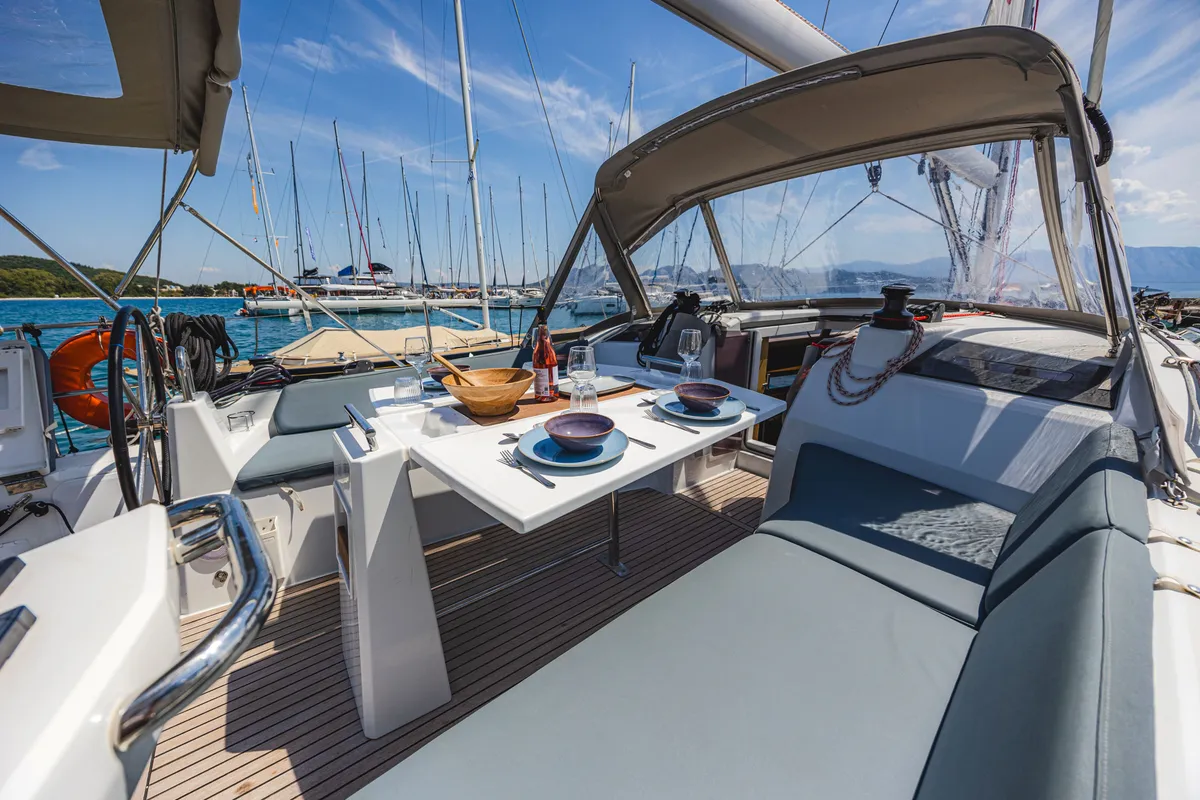 Mercator, a Beneteau Oceanis 37.1 sailboat at Municipal Unit of Lefkada, Greece