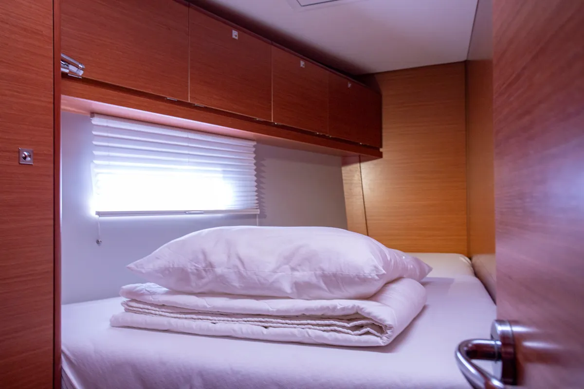 Cabin on Nerthag, a Dufour 520 GL sailboat at Grad Pula, Croatia