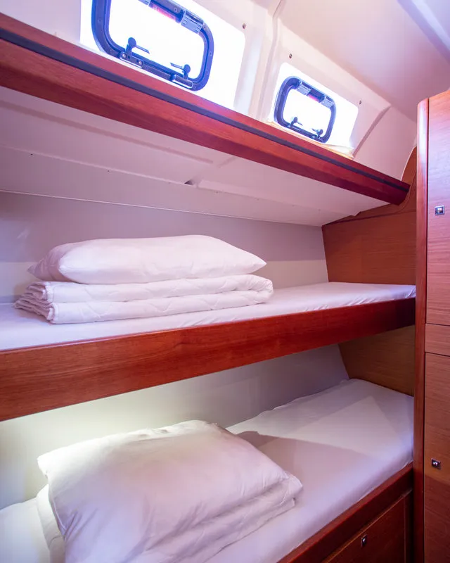 Cabin on Nerthag, a Dufour 520 GL sailboat at Grad Pula, Croatia