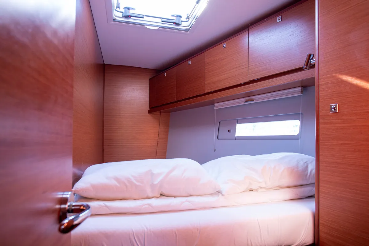 Cabin on Nerthag, a Dufour 520 GL sailboat at Grad Pula, Croatia