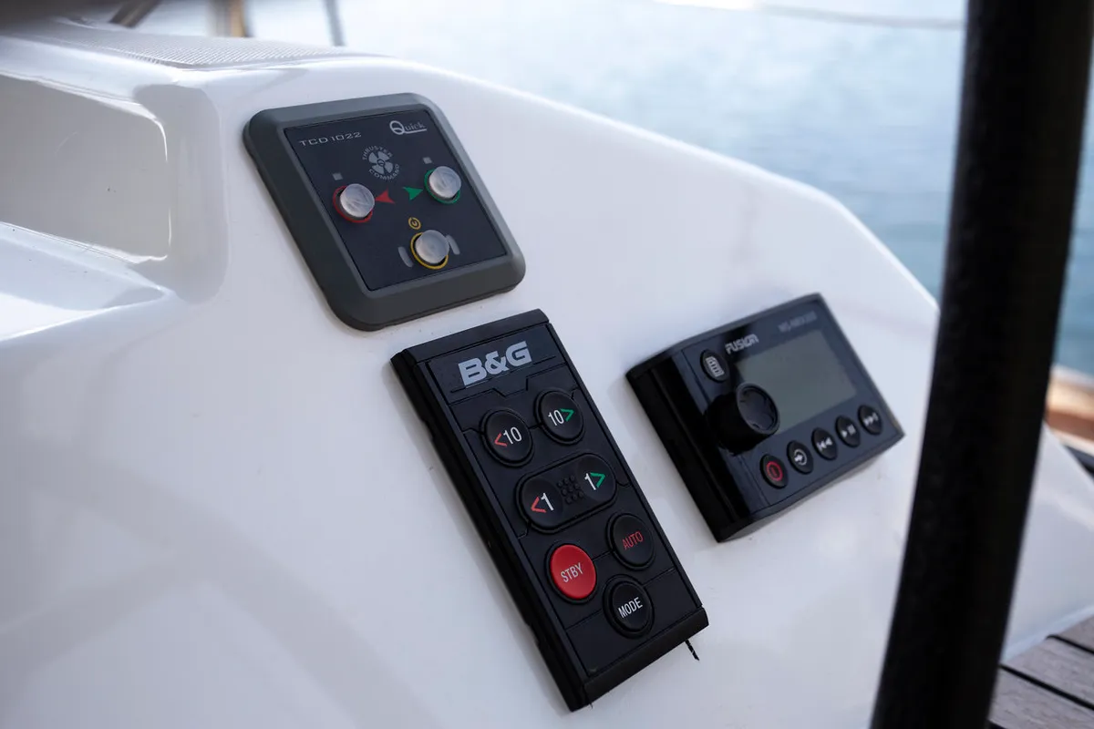 Nerthag, a Dufour 520 GL sailboat at Grad Pula, Croatia
