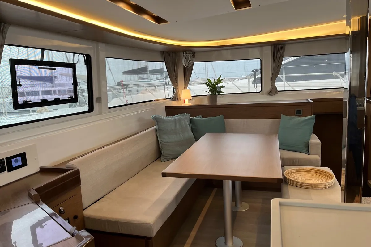 WHITE PEARL, a Lagoon 46 catamaran at Athens, Greece