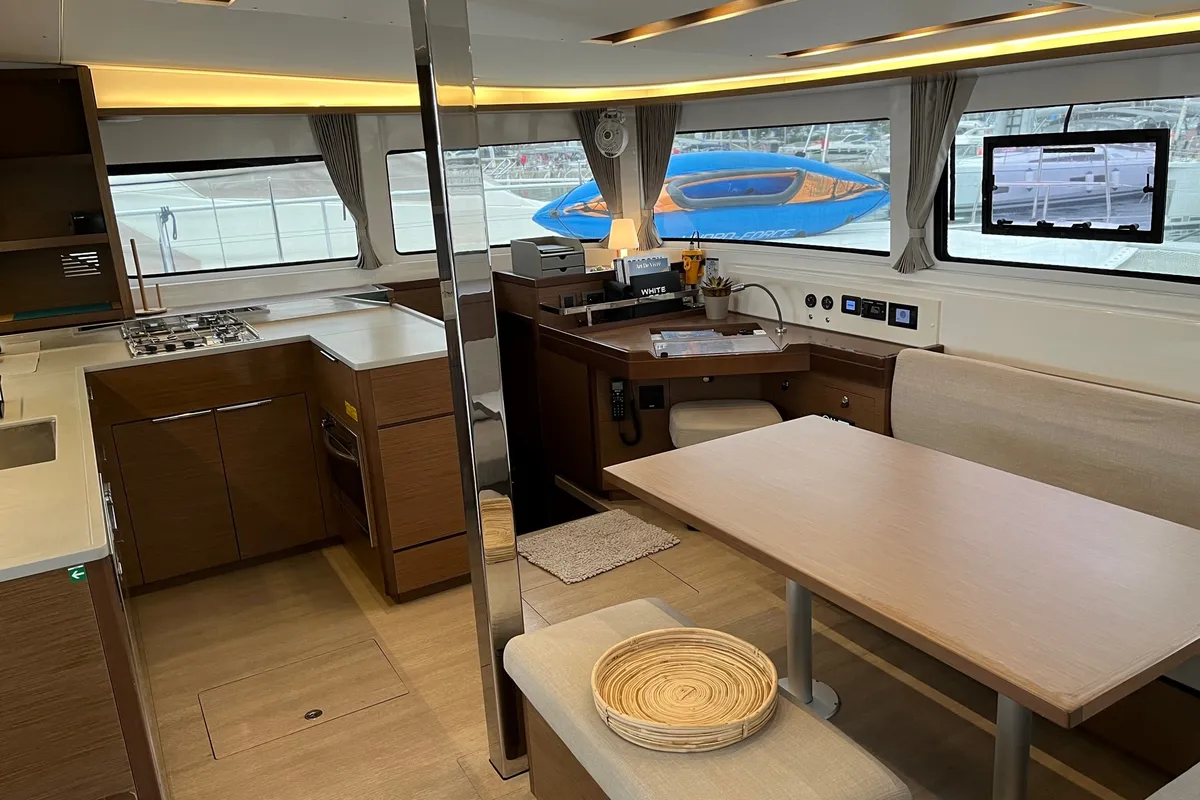 WHITE PEARL, a Lagoon 46 catamaran at Athens, Greece