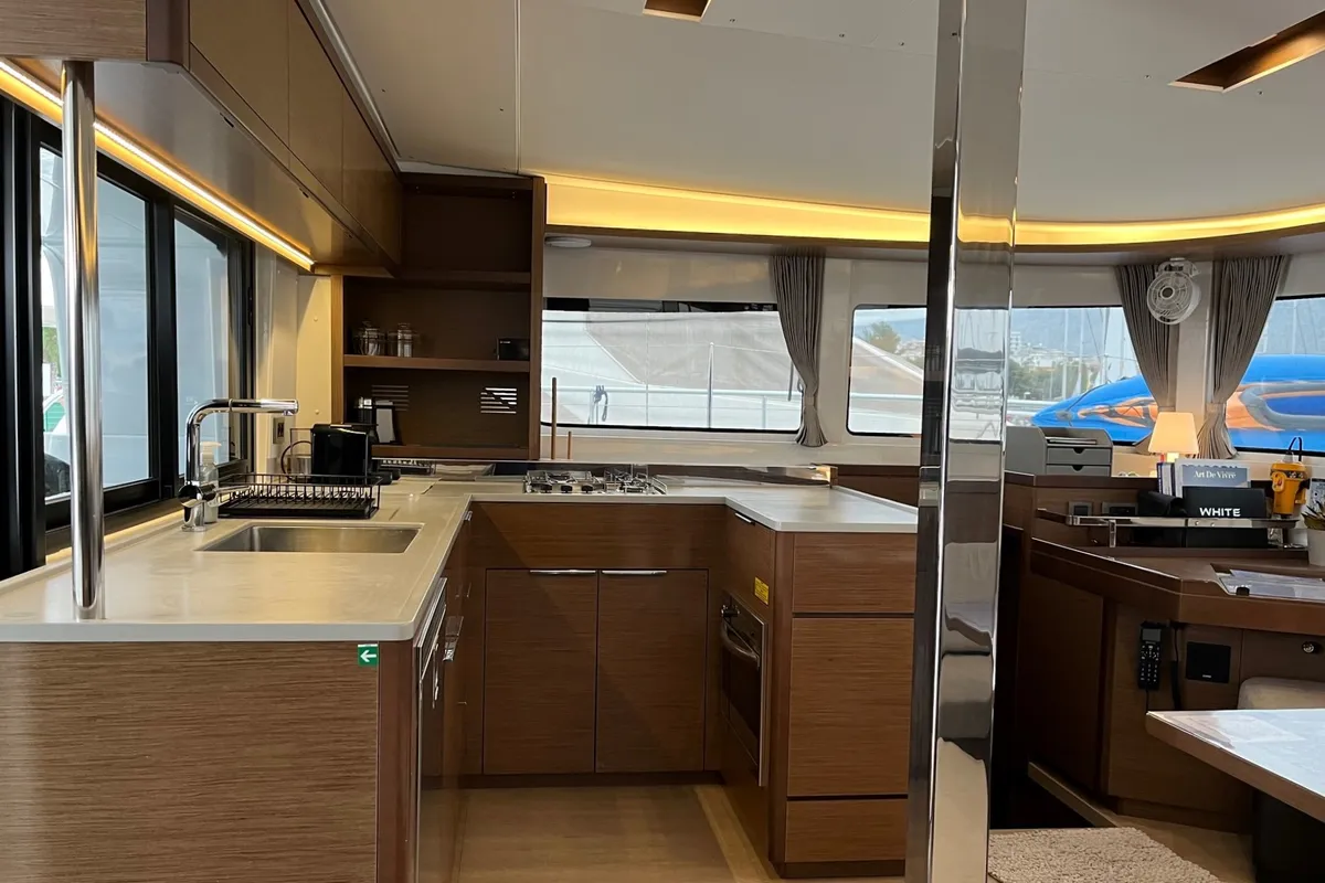WHITE PEARL, a Lagoon 46 catamaran at Athens, Greece
